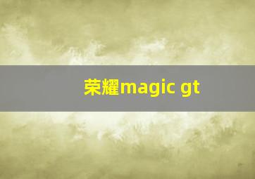 荣耀magic gt